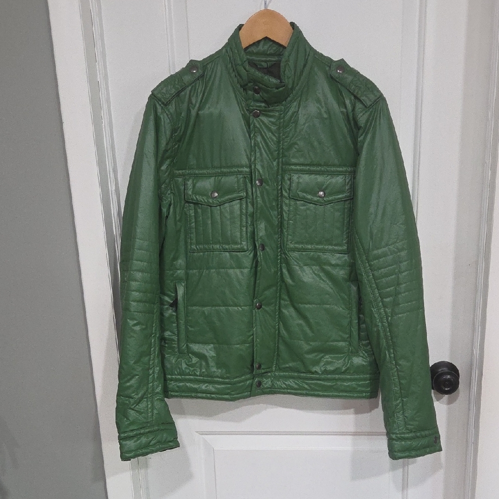 Men's Forest Green Puffer Jacket
